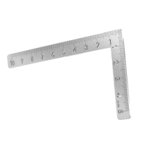 Mini Square 10X5cm 90 Degree Stainless Steel Angle Ruler Small Turning Ruler Woodworking