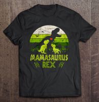 เสื้อยืดผู้ชายตลกเสื้อยืดแฟชั่นเสื้อยืด Mamasaurus Rex Vintage เสื้อยืดขนาด5XL 6XL