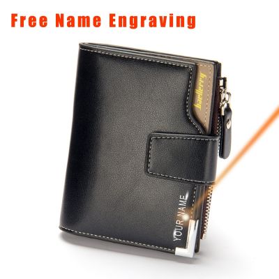 【JH】2023 New Men Leather Wallet Short Design Zipper Moneybag Multi-Function ID Bank Card Holder Coin Pocket Male Business RFID Purse