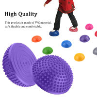 PVC Inflatable Half Yoga Balls จุดนวด Fitball เทรนเนอร์ออกกำลังกาย ฟิตเนส Balance Ball