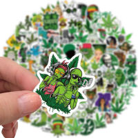 Fairytale Towns 100pcs hemp Leaf Graffiti Sticker decals สำหรับหมวกนิรภัยแล็ปท็อปสเก็ตบอร์ด