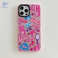 【Paul L】 เคสโทรศัพท์มือถือแฟชั่นน่ารักลายการ์ตูนตุ๊กตาบาร์บี้สำหรับ11 12 13 14 PROMAX TPU ป้องกันฤดูใบไม้ร่วงของขวัญเด็กผู้หญิง