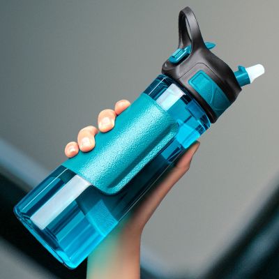 New UZSPACE 500/700ml Sport Water Bottle With Straw Portable Leakproof Shaker Outdoor Travel Plastic Bottle Ecofriendly BPA Free