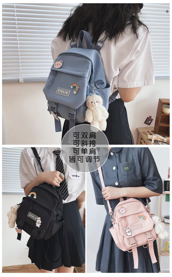 Small Backpack Women Cute Multifunctional Dual-use School Bags For Teenage  Girls Student Kawaii Mini Travel Backpacks Ruckpack