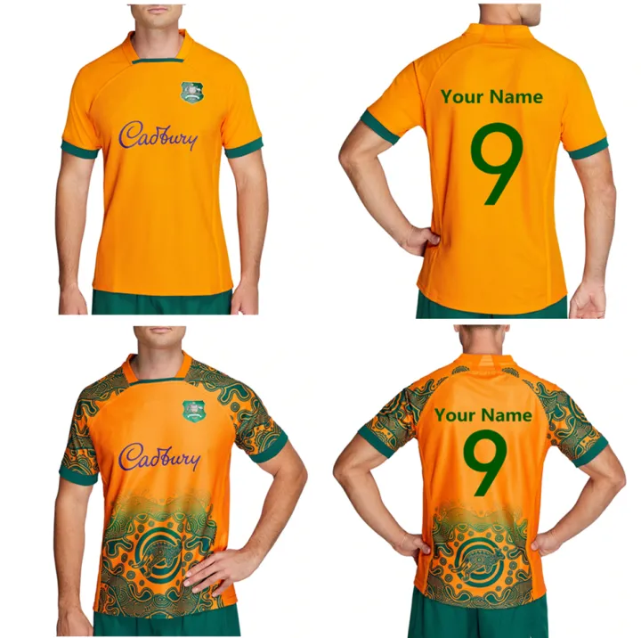 2022 2023 Australia GOLD indigenous RUGBY JERSEY home away rugby shirt