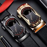 Belts Men Sports Car Luxury Brand Designer Fashion Automatic Buckle Genuine Leather Mens Jeans High Quality Waist Male Strap