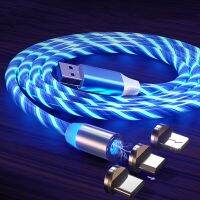 ไฟ LED 360เคเบิลไมโคร USB แม่เหล็ก,เครื่องชาร์จเร็วชนิด C สำหรับ Huawei Samsung Xiaomi