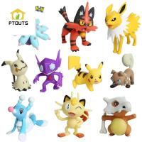 PTOUTS Abra Litten ชาร์เมนเดอร์สควอริเทิล Bulbasaur Vulpix หุ่นโมเดลของเล่นตัวเลขโปเกมอนหุ่น Pikachu