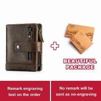 KAVIS Free Engraving Genuine Leather Wallet Men PORTFOLIO Male Cuzdan Small Portomonee Perse Coin Purse Fashion Money Bag Name