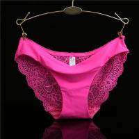 【CW】 Women S Panties Seamless Lingerie Transparent Lace Bikini Briefs Plus Size Lady Girl Underwear Cotton Fabric Intimates Top