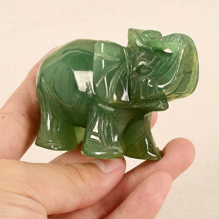 Easy Zone Shop Handmade Carved Natural Green Jade Stone Craving 