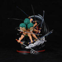 อะนิเมะ One P Iece Roronoa Zoro Luminable อะนิเมะตัวเลขการ์ตูนสร้างสรรค์สำนักงานอะนิเมะตัวละครรุ่นสก์ท็อปเด็กเครื่องประดับของขวัญ