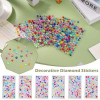 1แผ่น3D อัญมณีสติกเกอร์กาวอัญมณีงานฝีมือ Sparkly Rhinestone DIY ตกแต่ง สติกเกอร์คริสตัลสติกเกอร์สำหรับเด็ก K2R4