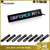 [Hot K] FREEZEMOD ARGB GPU RTX3090แผงด้านข้าง3080 3070 3060 RX6800/6900XT GTX ROG MIni VGA แสง Backplate สำหรับของตกแต่งตู้พีซี