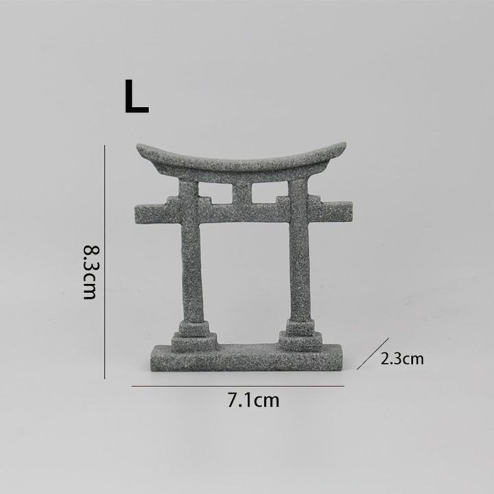 ulcer-สีเทาและสีเทา-ประตู-torii-ญี่ปุ่นขนาดเล็ก-หินทรายเทียม-งานฝีมืองานประดิษฐ์-ศาลเจ้า-shinto-ขนาดเล็ก-ของขวัญสำหรับเด็ก-สวนนางฟ้า-การจำลอง-torii-ของเล่นสำหรับเด็ก