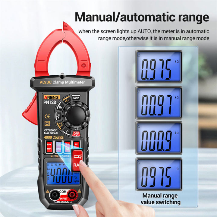 pn128-clamp-meter-acdc-เครื่องทดสอบแรงดันไฟฟ้า600a-current-clamp-ncv-true-rms-multimeter-clamp-auto-ranging-ช่างไฟฟ้าเครื่องมือ