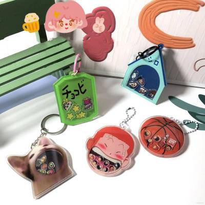 Sakuragi Hanamichi Shake acrylic keychain Crayon Shin-chan dinosaur-shaped cookies key ring bag pendant