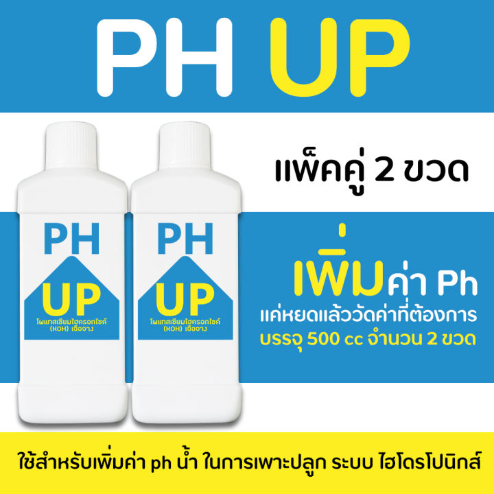 ph-up-500-ml-จำนวน-2-ขวด-เพิ่มค่า-ph-ในน้ำ-สำหรับผักไฮโดรโปนิกส์