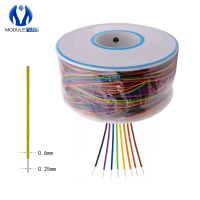 250M 30 AWG 8-Wire 0.25mm B-30-1000 UL1423 Colored Insulation Cable Copper Core Test Wrapping Wire Tinned Copper Solid Wire Line