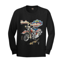 เสื้อยืดแขนยาวฮาเลย์ Harley-Davidson Reproduction (ML) ป้าย USA ผ้าCotton100 ใสสบาย