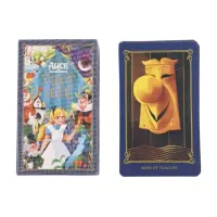 Oracle Cards Read Fate Alice Tarot Decks Board Game Supply Tarot Deck Future Fortune Telling Party Game for Teen Girls Beginner amiable