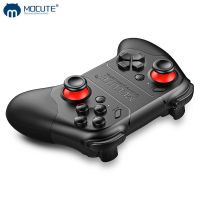 Gamepad โทรศัพท์สำหรับการควบคุมเซลล์กล่องทีวีคอมพิวเตอร์ตัวควบคุมบลูทูธทริกเกอร์แผ่นเกมไร้สายมือถือจอยสติ๊กสำหรับเล่นเกมโทรศัพท์มือถือ