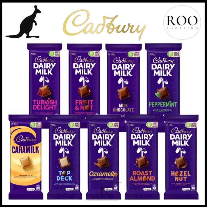 Cadbury Australia Dairy Milk Chocolate Block 180g Lazada