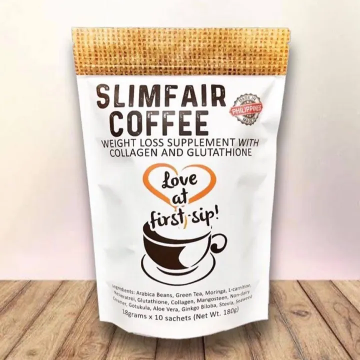 Slimfair Coffee with Collagen & Glutathione Slimming, Whitening, Lishou