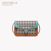 COCCINELLE MARVIN TWIST JACQUARD Handbag 150101 MUL.NOI/CAR/AQU กระเป๋าถือผู้หญิง