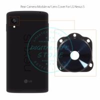 สำหรับ Lg Google Nexus 5 D820 D821หลังใหญ่กระจกกล้องถ่ายรูปฝาปิดเลนส์พร้อมแหวนกรอบสำรองอะไหล่ซ่อม