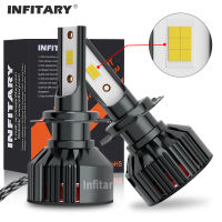 Infitary H4 LED ไฟหน้ารถ6500K ไฟตัดหมอกอัตโนมัติ H11 H1 9005 9006หลอดไฟ CSP 3570แสงสีขาวชุดอุปกรณ์เสริมสำหรับซ่อม *