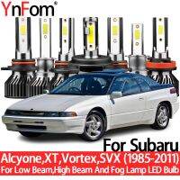 Ynfom สำหรับ Subaru Alcyone XT Vortex SVX 1985-2011ชุดหลอดไฟไฟหน้ารถมอเตอร์ไซค์แบบ LED พิเศษสำหรับลำแสงต่ำ,ไฟสูง,ไฟตัดหมอก,อุปกรณ์ตกแต่งรถยนต์