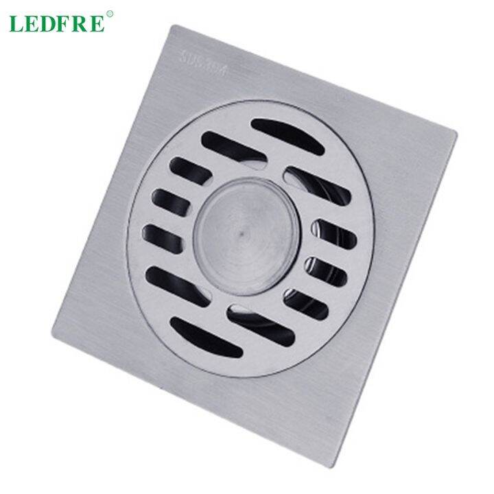 ledfre-10cmx10cm-drain-floor-shower-tile-channel-304-stainless-steel-bathroom-siphon-mesh-sink-strainer-garagehair-lf66006