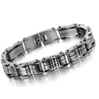 Mens Stainless Steel Chain Bracelet Male Biker Fitness Sports Bands Bangles Jewelry