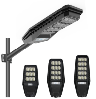 HOMBO Inligent Remote Control ABS 100w 200w 300w All In One Outdoor Solar LED Street Light