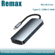 Remax RU-U5 5 In1 Multi-function Type-C USB-C HUB Docking Station