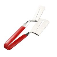 [Fast delivery] 304 stainless steel frying fish shovel clip flipping fish shovel frying fish artifact non-stick widening steak pizza kitchen frying shovel Thickening and anti scaling