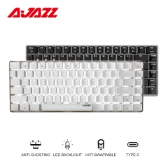 Ajazz AK33 #3 82 Key Mechanical Keyboard (White) (Black Switch