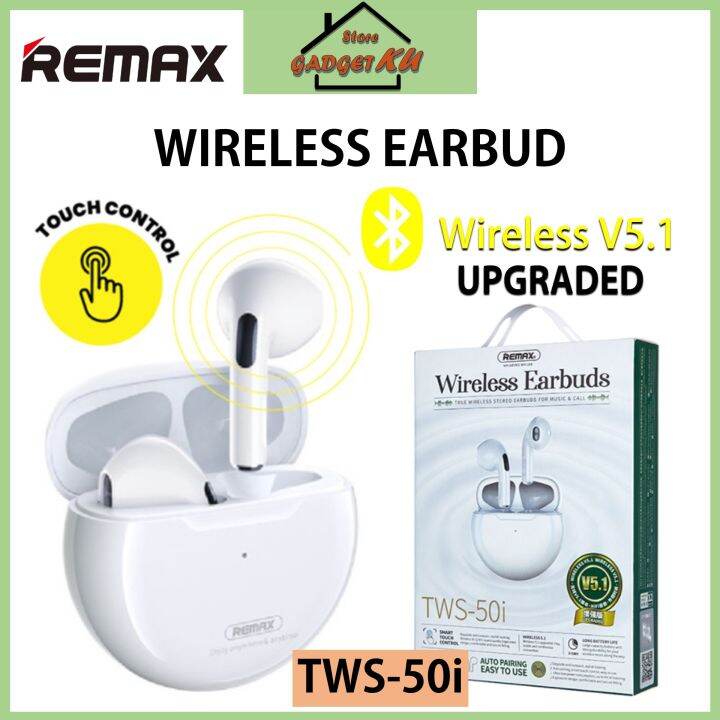 Remax Tws 50i Upgraded Version True Wireless V51 Stereo Earbuds For Music And Call Smart Touch 4753