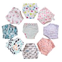 【YF】 Reusable Cotton Baby Training Pants Washable Kids Underwear Cloth Diaper Nappies Infant Waterproof Potty Panties10 Pcs