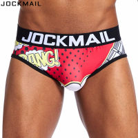 JOCKMAIL ชุดชั้นในชายเซ็กซี่,กางเกงในพิมพ์ลาย Calcinha Cueca ชุดชั้นในผู้ชายกางเกงกีฬาบ็อกเซอร์ฤดูร้อน