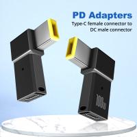 Laptop Power Adapter Connector Type C Female to DC Male Converter PD 100W Fast Charging Adapter for Lenovo Thinkplus Laptop PC