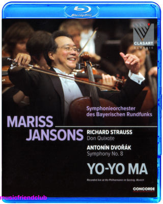 Strauss Symphony Choir Quixote Dvorak Symphony No. 8 Yo Ma (Blu ray 25g)