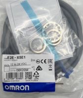 Proximity Switch OMRON E2E-X5E1 ,NPN NO ไฟ 12-24VDC เกลียว m18 3สาย ระยะตรวจจับ 5 mm.