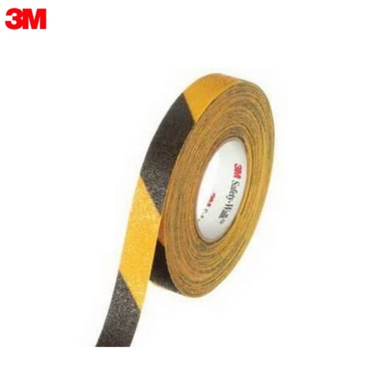 3M เทปกันลื่น สีดำสลับเหลือง 1นิ้ว - 2นิ้วx18เมตร 613 Safety-Walk Slip-Resistant Black/Yellow  STRIPE