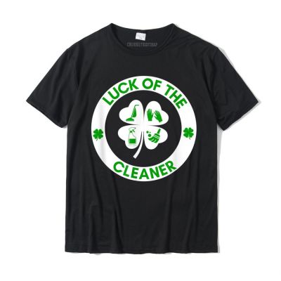 [COD]Luck Of The Cleaner St. เสื้อยืดผ้าฝ้าย พิมพ์ลาย Patricks Day Gift Fun Housekeeping Camisas Hombre สําหรับผู้ชายS-  SU4Q