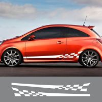 Auto Essories Race Car Decors Wrap Sheet Film Racing Stickers Automobile Waist Line Decals For Opel OPC Mokka Astra Vectra