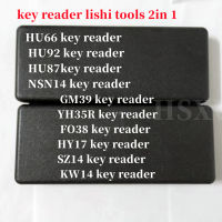 Original Lishi 2 In1 Key Reader 2 In 1เครื่องมือ HU66 HU92 Hon70 NSN14 YH35R FO38 KW14 Key Reader Lishi เครื่องมือสำหรับกุญแจรถ