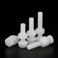 M3 M4 M5 M6 M8 White Nylon Hex Screw Nylon Hex Washer Nut Set Bolt Name: Nylon Hexagon Combination Bolts