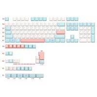 1ชุด GMK Noel Dye Su Keycs PBT เชอร์รี่โปรไฟล์ฝรั่งเศสเยอรมันอิตาลีสเปนสหราชอาณาจักรตัวครอบปุ่มคีย์บอร์ด ISO สำหรับ TKL GK61 96 GMMK MX คีย์บอร์ด